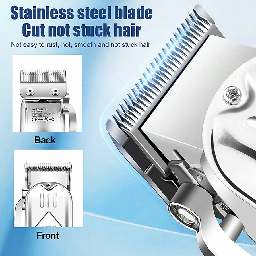 Hair Clippers For Men Zero Gapped TBlade Trimmer Rechargeable Foil