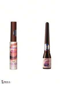 Eyeliner 36-Hour Eyeliner And Ink Bottle Prose Coffee Color Coffee Long-Lasting Eyeliner With Brush Tip And Pen Tip - Coffee - View 2