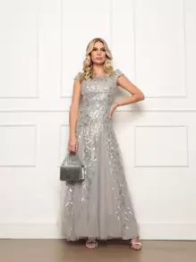 Women Dresses - 灰色 - 查看 4