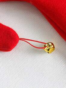 1pc Christmas Elf Hat Plush Jingle Bell Santa Hat, Festival Party Headwear, Suitable For Christmas