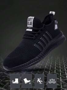 1 Pair Steel Toe Work Shoes, Skid-Proof, Wear-Resistant, Comfortable, Breathable, Lightweight, Puncture-Proof, Impact-Resistant For Construction Sites, Factories, Mechanical And Chemical Plants Etc. - White - View 5