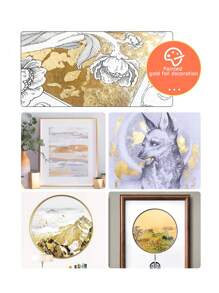 100入組銀箔紙,可用於diy藝術、工藝製作和派對裝飾 - 銀色 - 查看 4