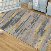 1pc Carpets for Living Room Decoration  Floor Lounge Rug Large Area Rugs Bedroom Carpet Modern Home Living Room Decor Mat - watercolor geometry - View 4