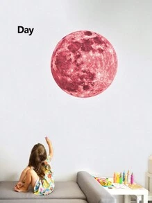 1入組月紋夜光牆貼