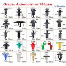 Automotive Staples 925 Pcs 26 Models With Staple Remover, Car Bumper Retainer Clips, Plastic Rivets, Tailgate Handle Fasteners, Push Pin Rivet Set, Panel Fender Clips - Black - View 2