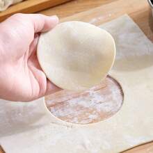 1pc Stainless Steel Round Cake Rings Biscuit Molds DIY Pastry Dumpling Skin Cutting Tools Fondant Pie Press Kitchen Gadgets Geometric Flower Shaped Chocolate Candy Decorating Molds Essential Baking Accessories for Home Kitchen - Silver - View 9