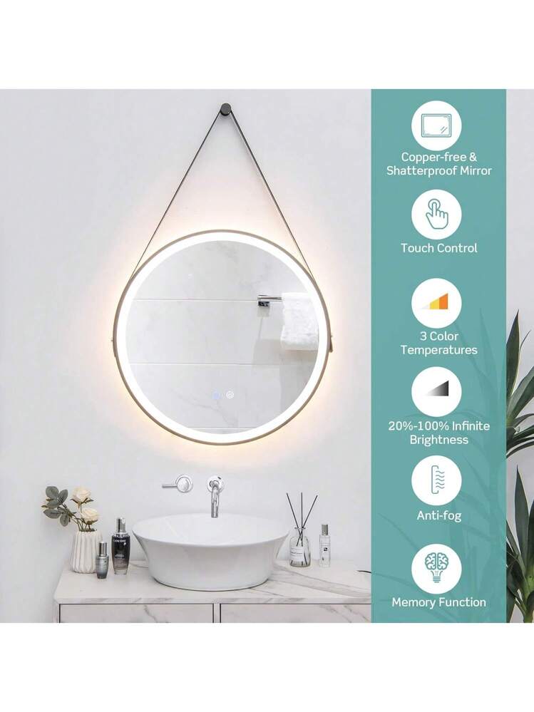 Specchio Ad Arco Nero 76x122 Cm Con Cornice In Metallo – Specchio Da Parete Per Bagno, Camera Da Letto E Ingresso, Vetro HD 4mm, Antiumido, Appendi Orizzontale/verticale