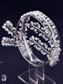 1 件手工水晶女式新娘頭帶,新娘髮型配件,伴娘頭飾禮物