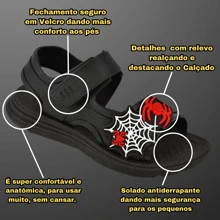 Sandália Papete Infantil Luelua Aranha Dino