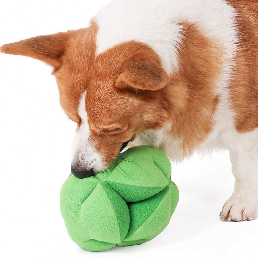 Dog Intelligence Toy BroccoliShaped Slow Feeding & Sound Making Device