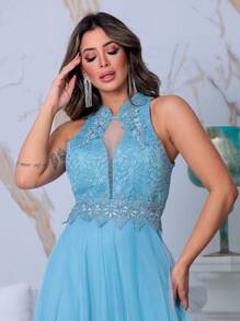 Grife Velasco Women Prom & Evening Dresses - Baby Blue - View 5