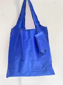 New Foldable Shopping Bag, Suitable For Daily Shopping - Royal Blue - View 1