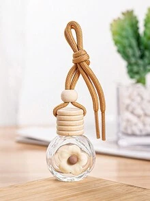 1 Miếng Trắng Hoa Thiết kế Ô tô/xe hơi Dầu thơm Ly Chai , Trống , Đối với Chiếu hậu ô tô Gương , , Nhà  , Tủ , Nước hoa Đồ trang trí Và Máy làm mát không khí - trắng - Xem 2