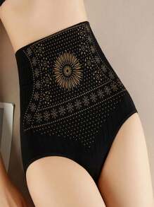 1 Miếng Của phụ nữ Cao eo Kiểm soát bụng Định hình cơ thể Quần lót không đường may , Hậu sản Áo Shapewear - màu đen - Xem 3