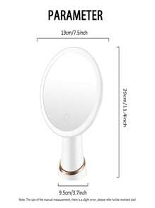 Espejo De Maquillaje Con Luz Led Inteligente Para Tocador, Dormitorio, Multi-funcional De Alta Calidad - Blanco - Ver 1