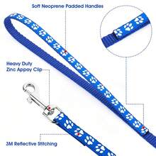 4pcs Dog Collar And Leash Set, Suitable For Cat Or Dog Traction Rope Set - Multicolor - View 3