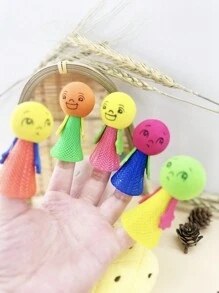 2 Piezas Juguete De Muñeco Saltarín De Expresión De Duende De Resorte, Presionado A Mano De Colores Aleatorios - Multicolor - Ver 4