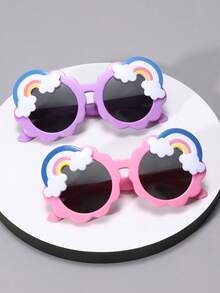 2pcs Fashionable Cute Children's Fashion Glasses - Multicolor - View 1