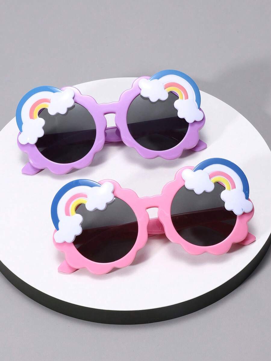 2pcs Fashionable Cute Children's Fashion Glasses - Multicolor - View 1