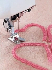 1入家用多功能縫紉機配件,擺邊、攬邊、刺繡壓腳一體化 - 銀色 - 查看 1