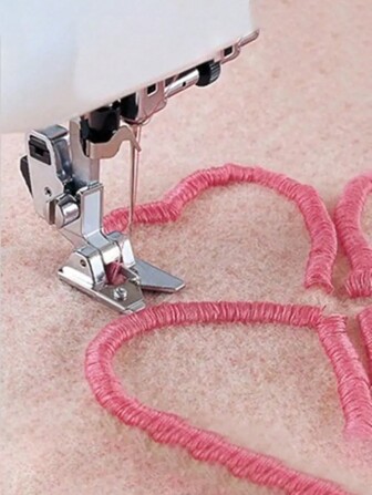 1入家用多功能縫紉機配件,擺邊、攬邊、刺繡壓腳一體化
