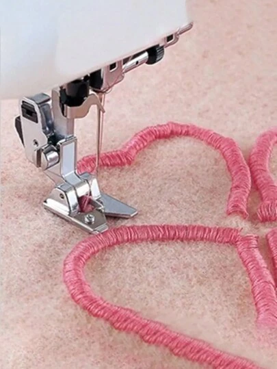 1入家用多功能縫紉機配件,擺邊、攬邊、刺繡壓腳一體化