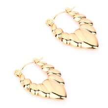 1 对 24K 镀金不对称水滴耳环不匹配耳环，融化液体不对称不锈钢吊坠耳环，女士金色耳环