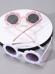 2pcs Sunflower Combination Fashionable Kids' Fashion Glasses - Multicolor - View 5