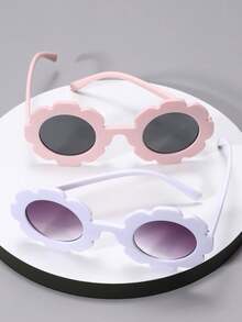 2pcs Sunflower Combination Fashionable Kids' Fashion Glasses - Multicolor - View 4