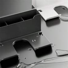 1pc 防水吹風機支架浴室吹風機收納支架浴室吹風機放置懸吊支架 - 黑色 - 查看 3