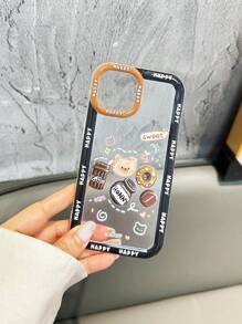 加厚透明防跌邊緣印花保護殼適用於iPhone 15、Pro Max、iPhone 13、iPhone 14、iPhone 11、iPhone 12和iPhone XS軟殼iPhone手機殼 - 彩色 - 查看 4
