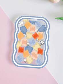 1pc Ins Style Transparent Card Holder For Id Card, Meal Card, Access Card, Student Card, Work Card With Lanyard, Keychain And Spring Hook - Clear - View 2