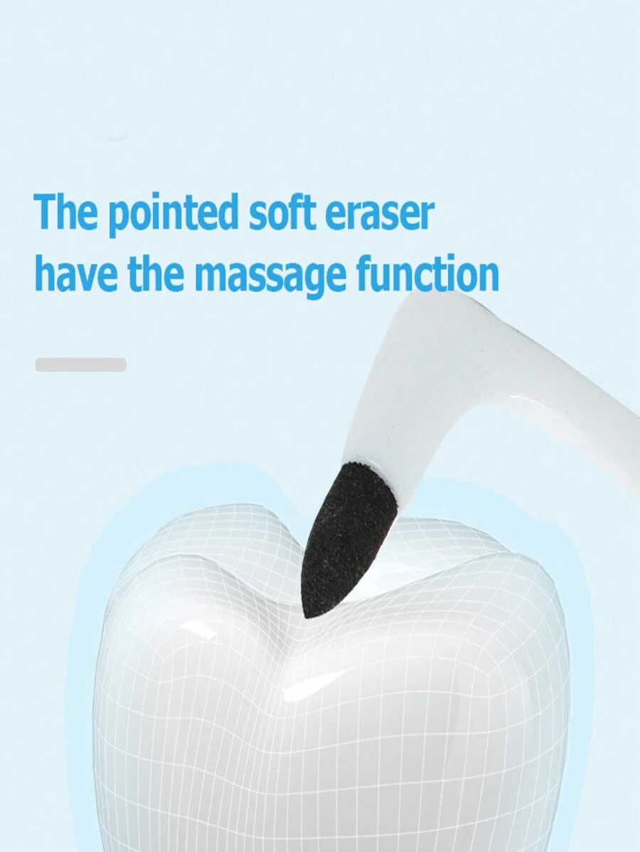 1 件通用牙渍清洁棒牙菌斑去除抛光工具，客厅家居卧室浴室家居装饰，旅行用品，婚礼，派对，生日，送给男士妈妈爸爸朋友的礼物，新年，配饰，有趣的礼物 - 白色 - 查看 1