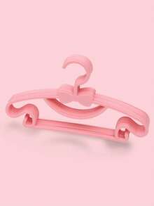 5个装蝴蝶结儿童衣帽架宝宝婴儿塑料衣帽道具家用无痕晾衣架衣服裤子挂架