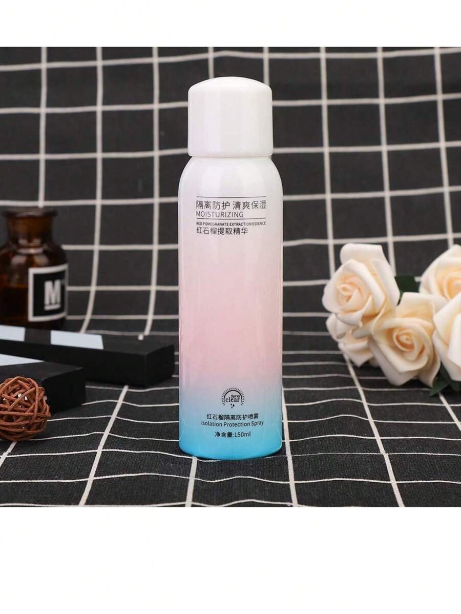 Spray de Protección Solar de 150ML, Spray Protector Solar de Granada Roja, Spray de Aislamiento Hidratante Impermeable para Protección Diaria - Blanco - Ver 1