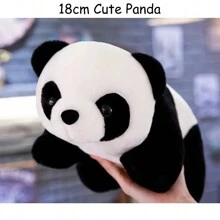 1 pièce Peluche panda mignon de 18 cm/7,08 pouces, trésor national, animal en peluche, jouet en peluche, décoration de chambre, oreiller panda, peluches, jouets, peluche respirante, poupées noires, cm, jouets en peluche, peluche en peluche, peluches, poupées, animal en peluche respirant