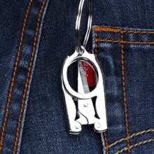 1 件不銹鋼折疊小剪刀旅行剪刀縫紉剪刀便攜式迷你剪刀紙剪家居用品 - 銀色 - 查看 3