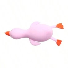 1pc Innovative Pink Duckling & Goose Handheld Stress Reliever Toy For Teenagers - Pink - View 1
