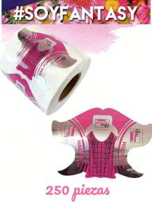 250 Pieces Shape #7 Labels For Sculptural Nails Fantasy Nails - Hot Pink - View 2