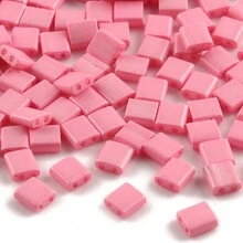 日式雙孔種珠台灣二孔玻璃赤鐵礦條珠,鑽石手鍊零配件,波西米亞風格珠寶配件 - 彩色 - 查看 9