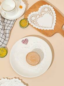 48 pièces Doublure en papier parchemin dentelle pour friteuse à air, doublure pour friteuse à air, papier pour friteuse à air - Blanc - Voir 9