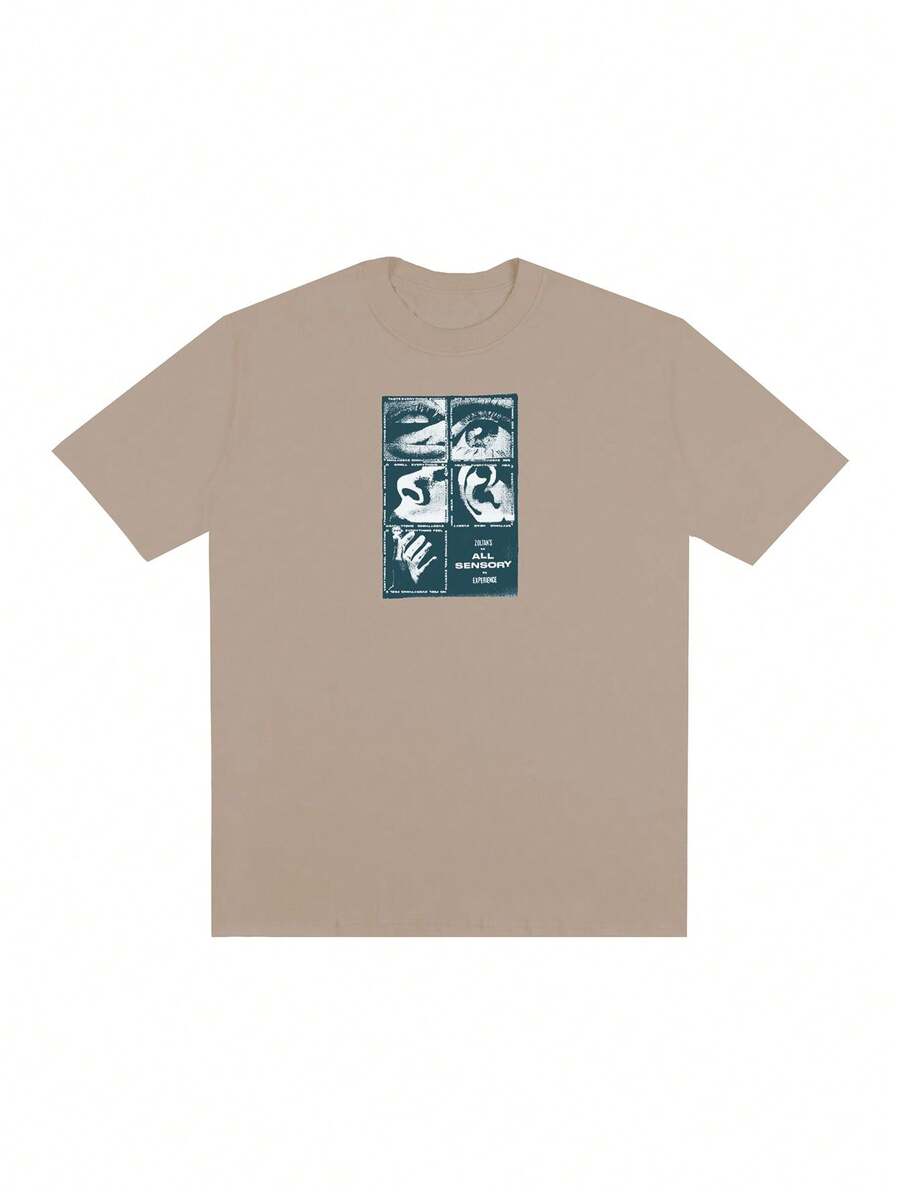 Men T-Shirts - Beige - View 1