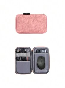 canvas artisan Slim Laptop Case PU Messenger Bag Waterproof Laptop Sleeve For - Pink - View 5