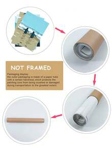 3 件裝卡通企鵝動物裝飾畫無框,適合兒童房、遊戲室、托兒所牆壁裝飾