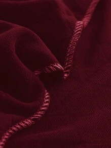 1 Pezzo Copridivano Jacquard In Maglia Bordeaux, Copridivano In Poliestere Elasticizzato Moderno E Minimalista, Adatto Per Divani Da 1/2/3/4 Posti, Decorazione Casa Divano A L - Bordò - Visualizzare 5