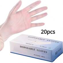 20pcs/set Pvc Cleaning Household Gloves - Clear - View 1