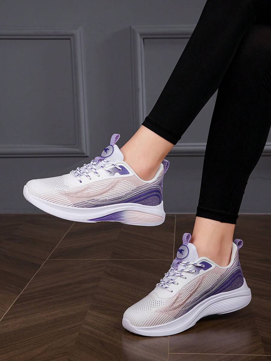 2024 New Arrival Women's Breathable Lightweight Knitted Mesh Shoes, Outdoor Leisure Sports Shoes With Anti-Slip Shock Absorbing Soft Soles, Versatile Running Shoes