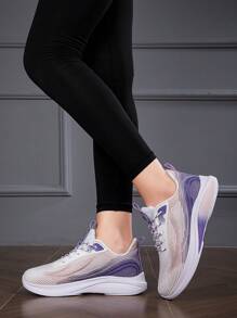 2024 New Arrival Women's Breathable Lightweight Knitted Mesh Shoes, Outdoor Leisure Sports Shoes With Anti-Slip Shock Absorbing Soft Soles, Versatile Running Shoes