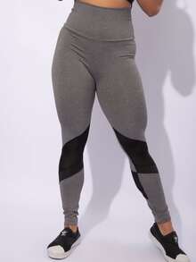 Women Sports Leggings - 灰色 - 查看 2