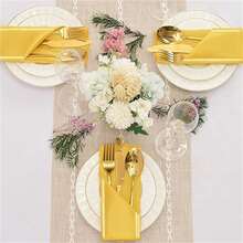 10入組17 X 17英寸方形緞面餐巾,柔軟光滑可水洗,適用於餐廳、婚禮、晚宴、派對裝飾